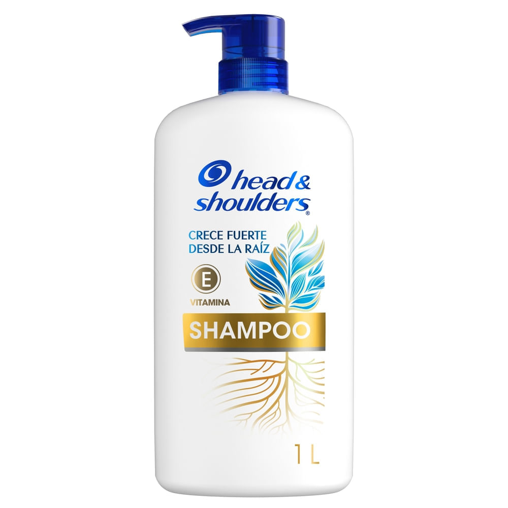 Shampoo HEAD & SHOULDERS Crece Fuerte desde la Raíz Control Caspa Botella 1L Shampoo HEAD & SHOULDERS Crece Fuerte desde la Raíz Control Caspa Botella 1L