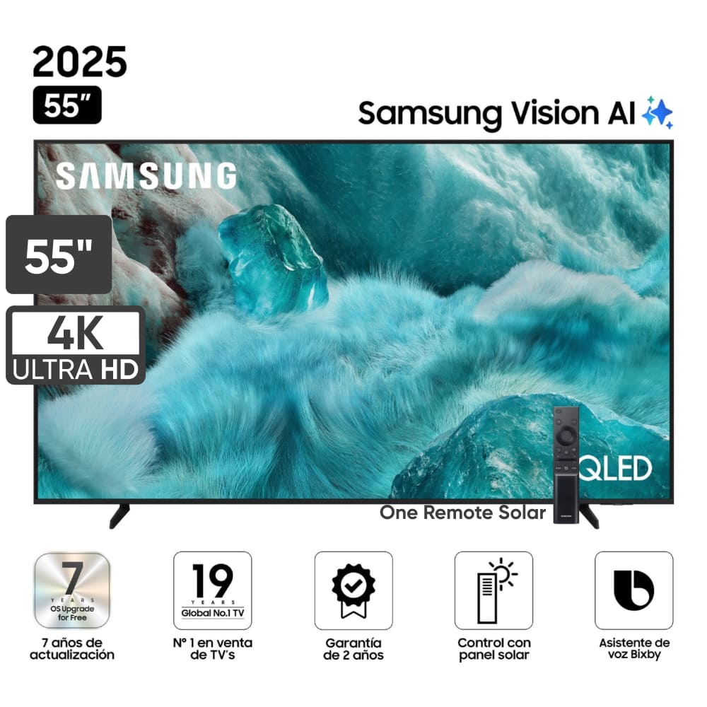 Televisor SAMSUNG QLED 55"" UHD 4K Vision AI Smart TV QN55Q7FAAGXPE