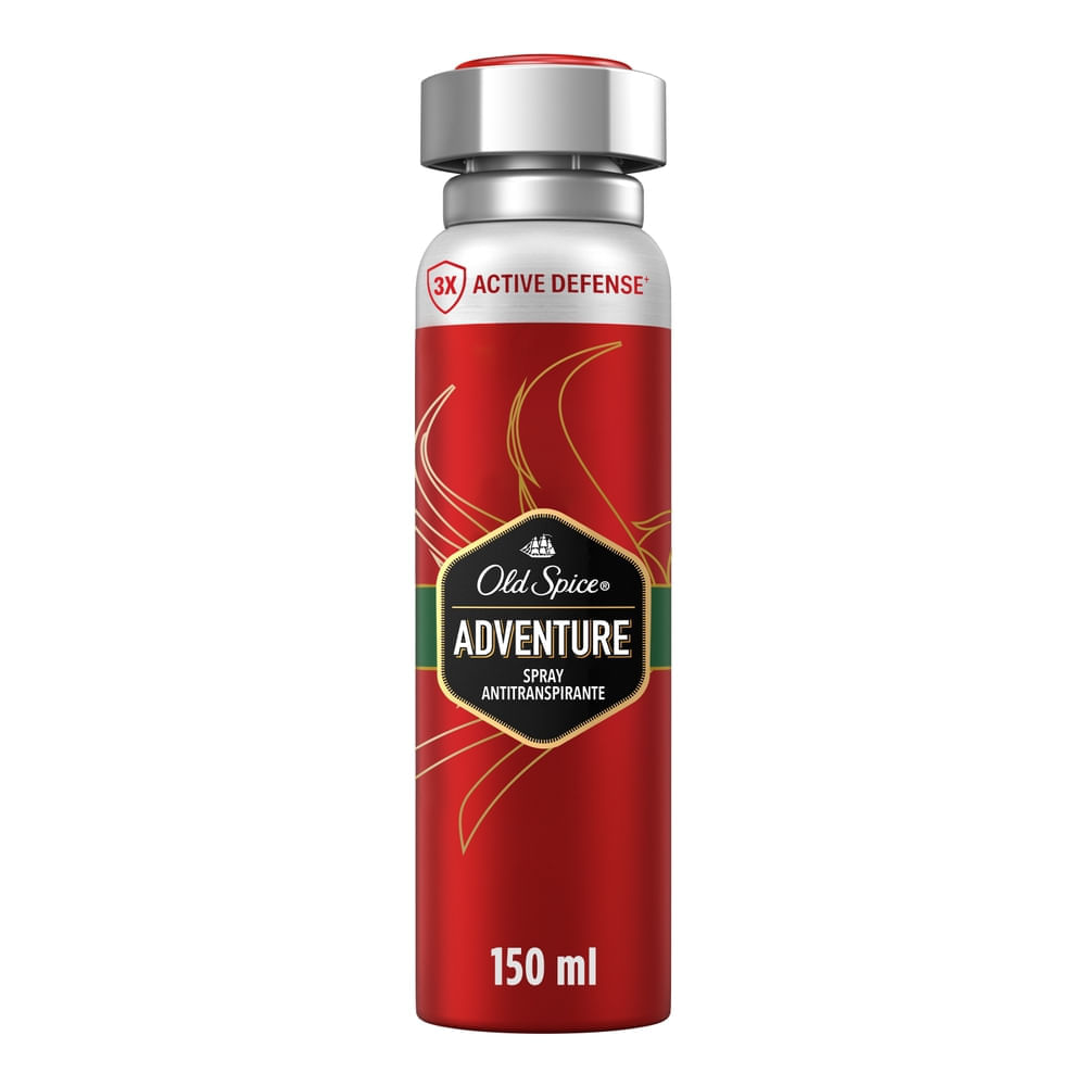 Desodorante para Hombre en Aerosol OLD SPICE Antitranspirante Adventure Frasco 93g Desodorante para Hombre en Aerosol OLD SPICE Antitranspirante Adventure Frasco 93g