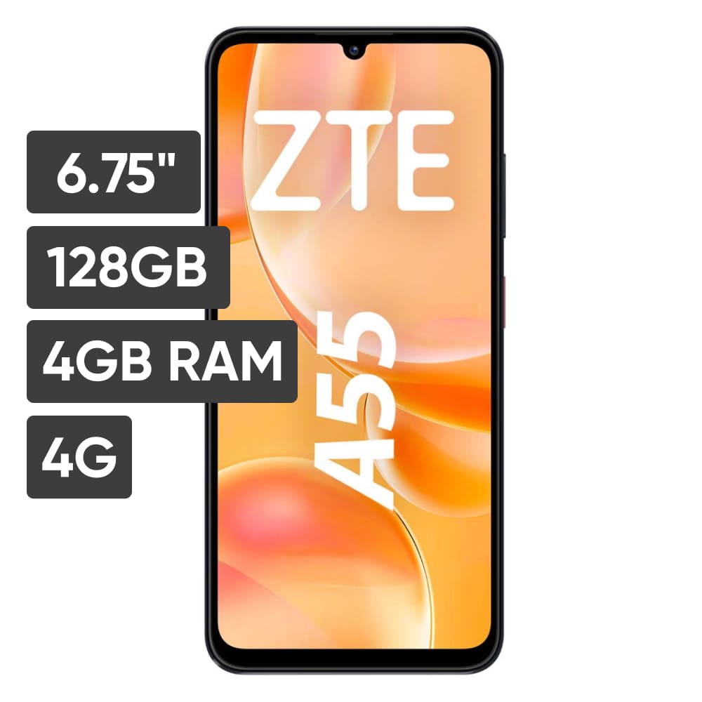 Smartphone ZTE A55 6.75"" 4GB 128GB 13MP Negro