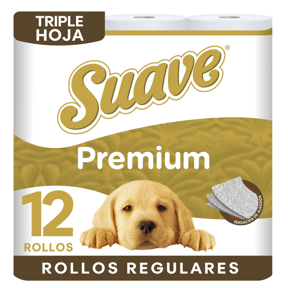 Papel Higiénico SUAVE Premium Triple Hoja Paquete 12un Papel Higiénico SUAVE Premium Triple Hoja Paquete 12un