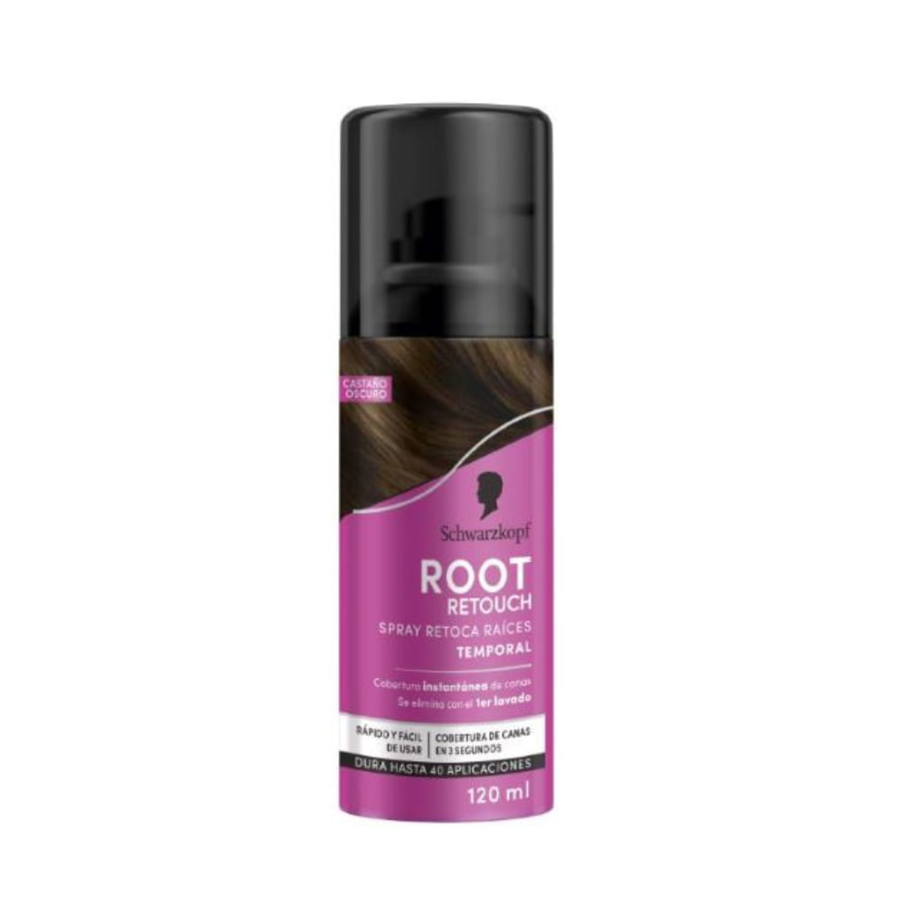 Retocador de Raíces SCHWARZKOPF Castaño Oscuro Frasco 120ml Retocador de Raíces SCHWARZKOPF Castaño Oscuro Frasco 120ml
