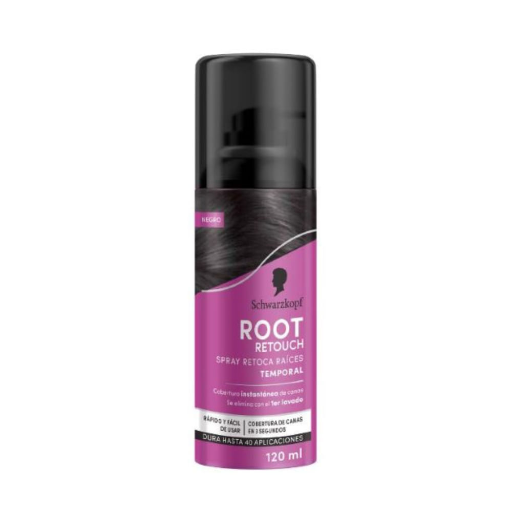 Retocador de Raíces SCHWARZKOPF Negro Frasco 120ml Retocador de Raíces SCHWARZKOPF Negro Frasco 120ml
