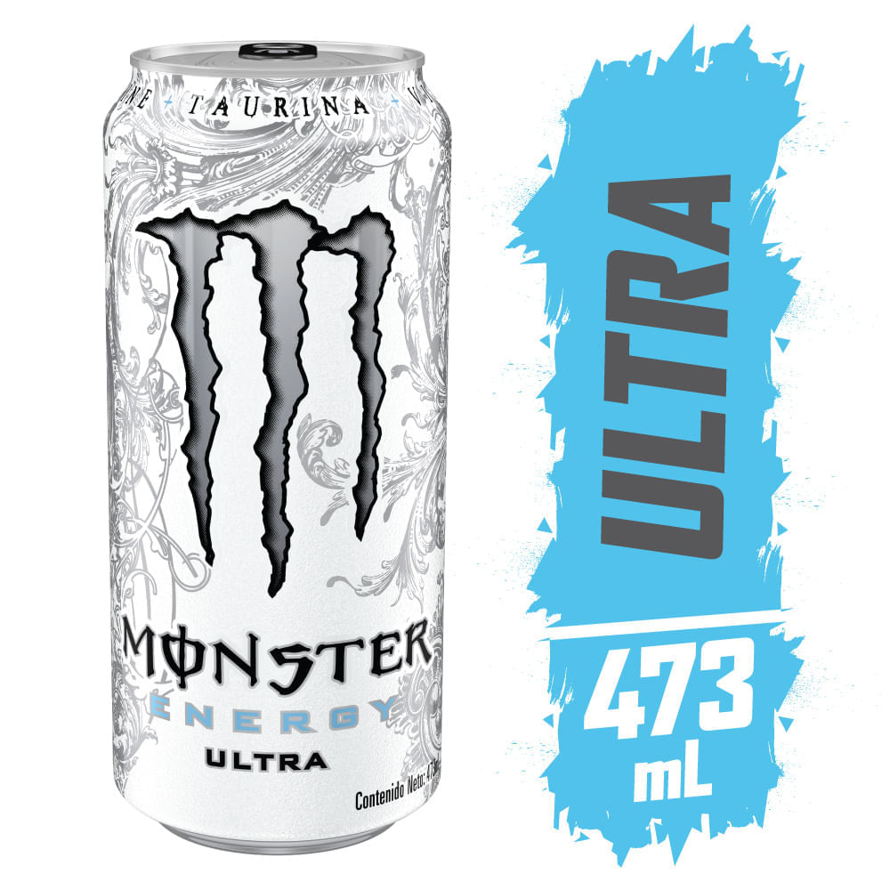 Bebida Energizante MONSTER Ultra Lata 473ml Bebida Energizante MONSTER Ultra Lata 473ml