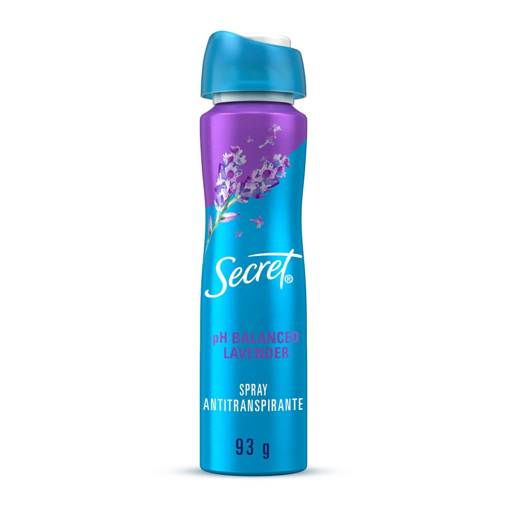 Antitranspirante para Mujer en Aerosol SECRET PH Balanced Lavender Seco Frasco 150ml Antitranspirante para Mujer en Aerosol SECRET PH Balanced Lavender Seco Frasco 150ml