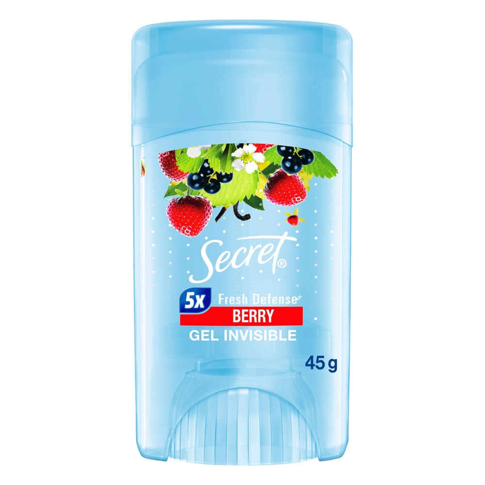 Antitranspirante para Mujer en Gel SECRET Berry Frasco 45g Antitranspirante para Mujer en Gel SECRET Berry Frasco 45g