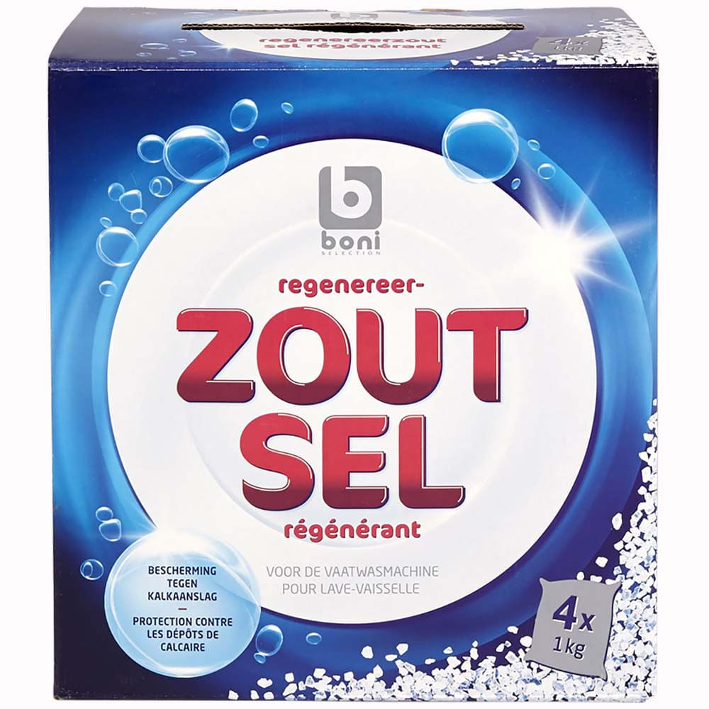 Sal Belga Especial BONI para Lavadoras y Máquinas Lavavajillas Caja 4Kg Sal Belga Especial BONI para Lavadoras y Máquinas Lavavajillas Caja 4Kg