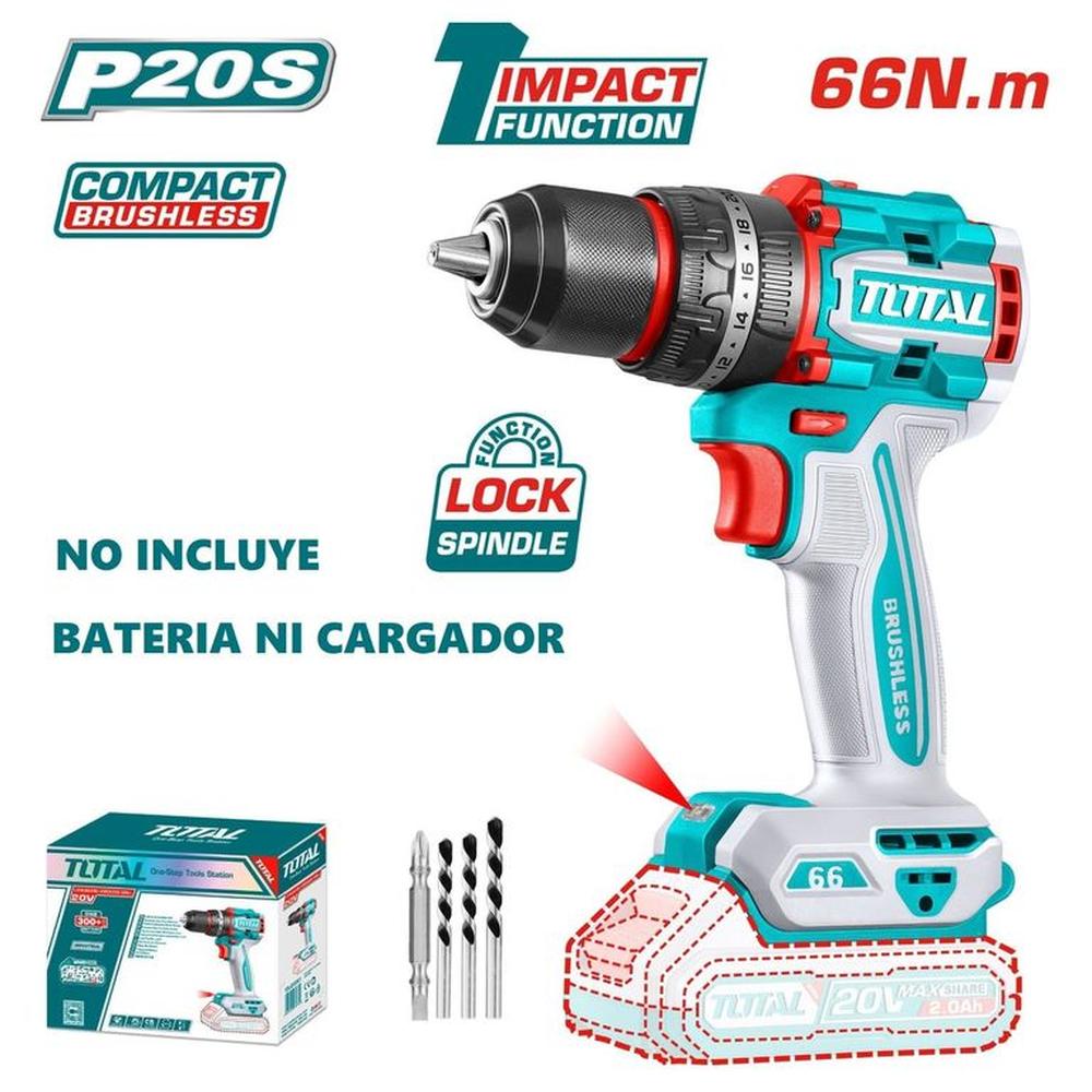 Taladro Atornillador BL Solo Cabezal 66nm- TIDLI206681