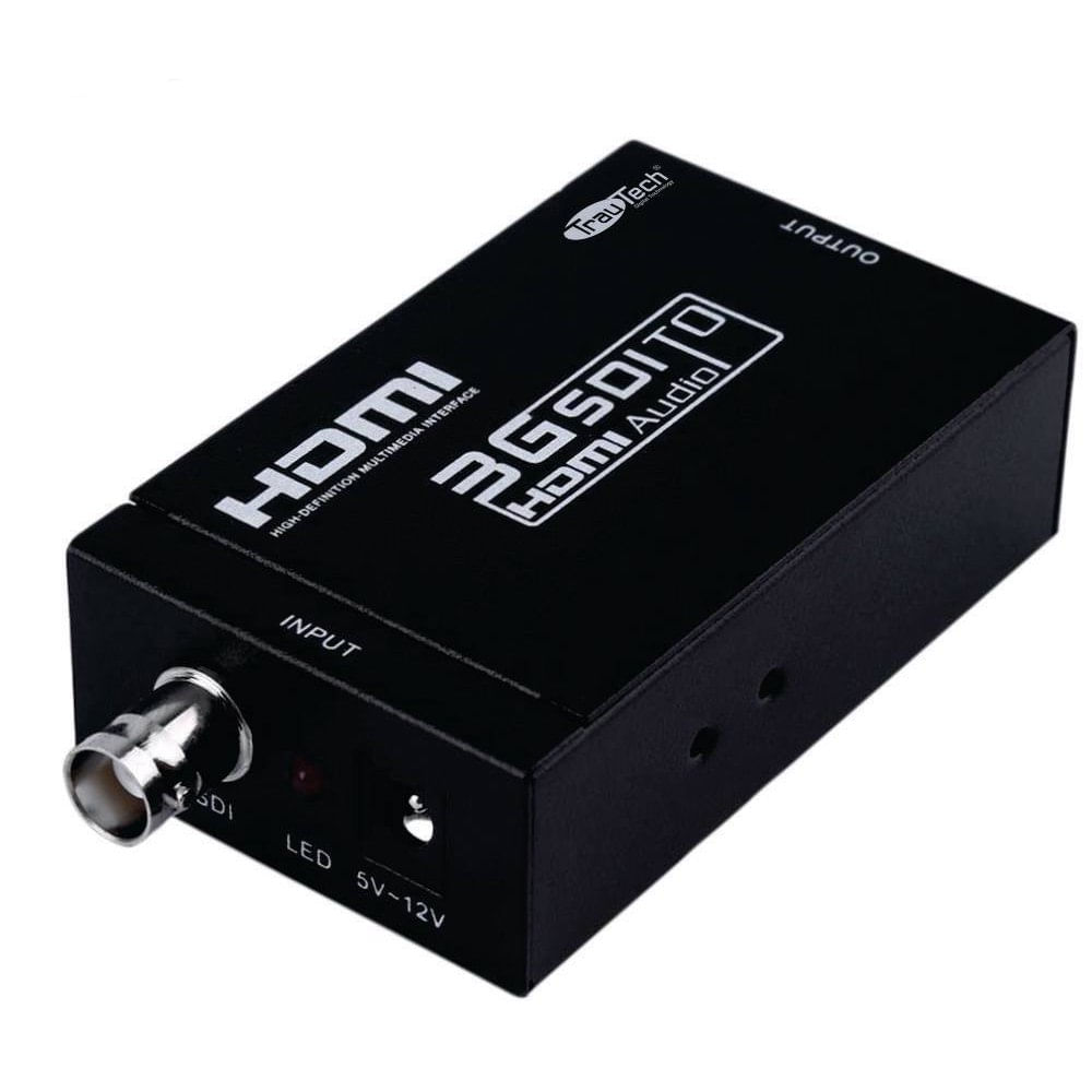 Convertidor SDI a HDMI Camaras a TV Metalico 1080p TRAUTECH
