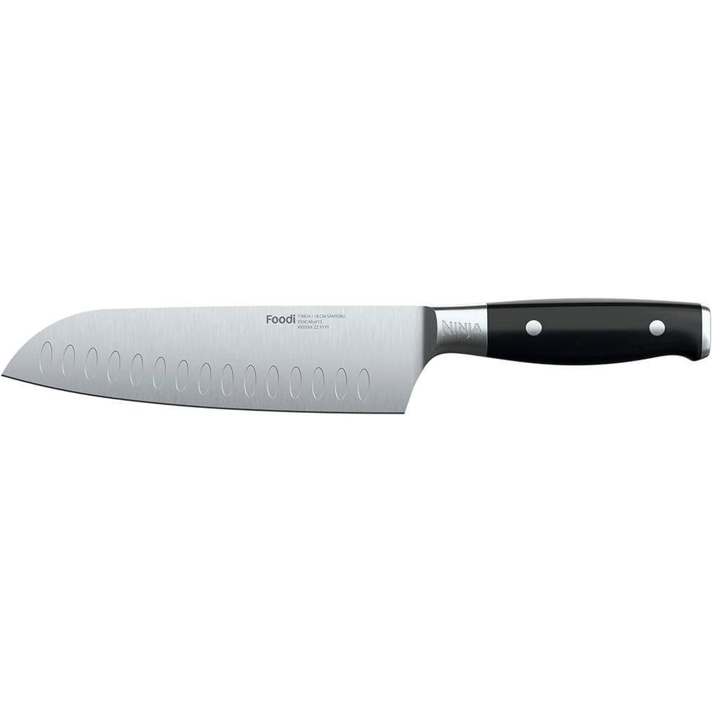 Ninja cuchillo Santoku K30118 Foodi NeverDull 7"" acero alemán | Negro Y Acero Inoxidable