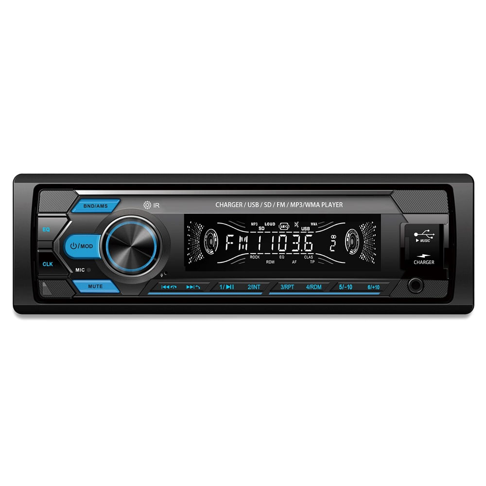 Autoradio FM AM BlueTooth USB SD AUX RC 7 Led ALPINE NWT503 NEWTON