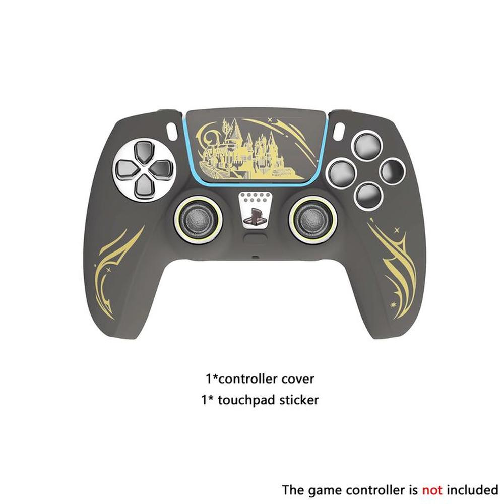 Funda de silicona para mando PS5 con diseño y pegatina decorativa 3