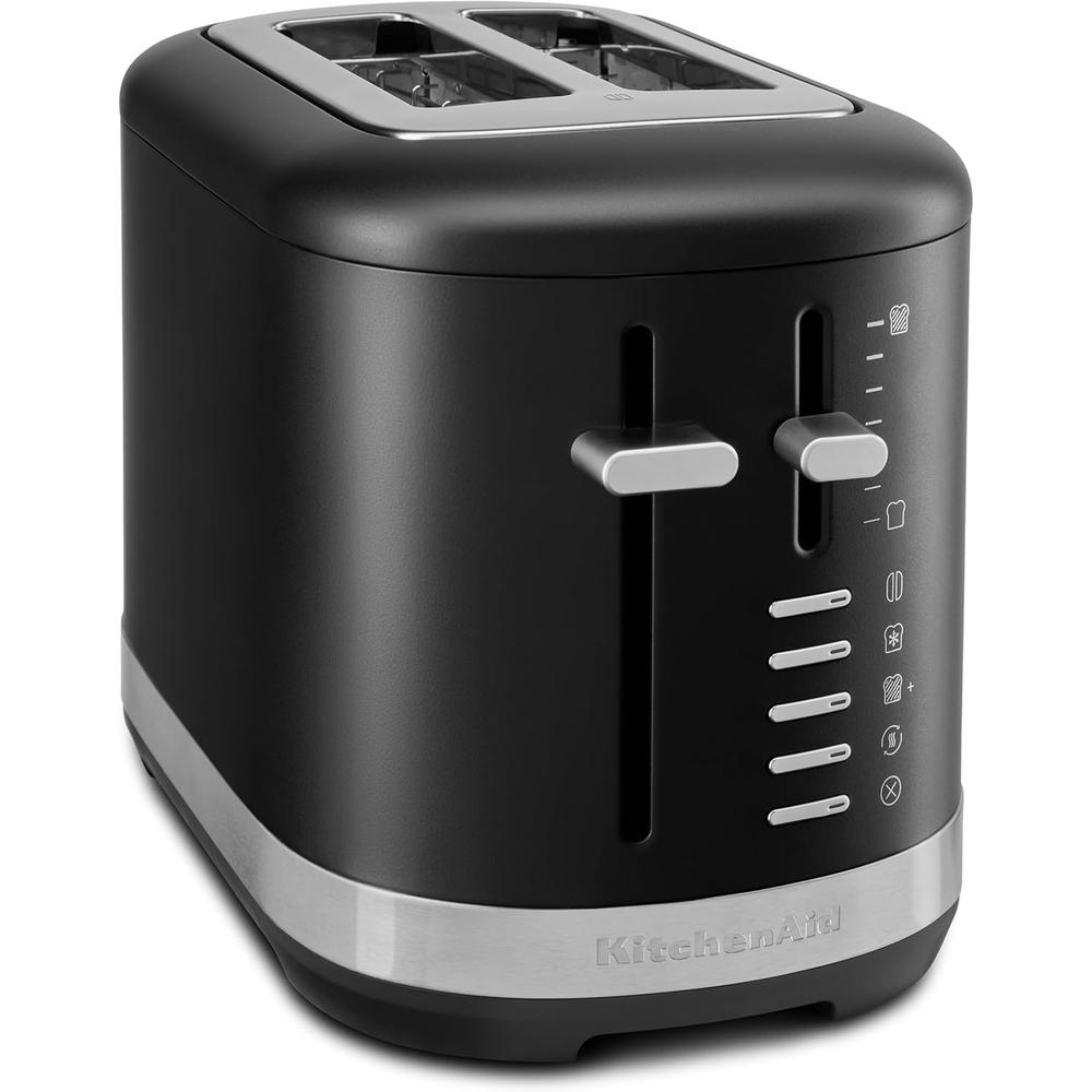 KitchenAid, tostadora automática 2 rebanadas ranuras extra anchas | Negro mate