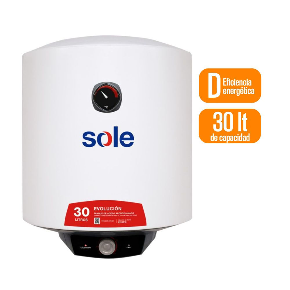 Terma Eléctrica Sole Evolución 30L para Pared Terma Eléctrica Sole Evolución 30L para Pared