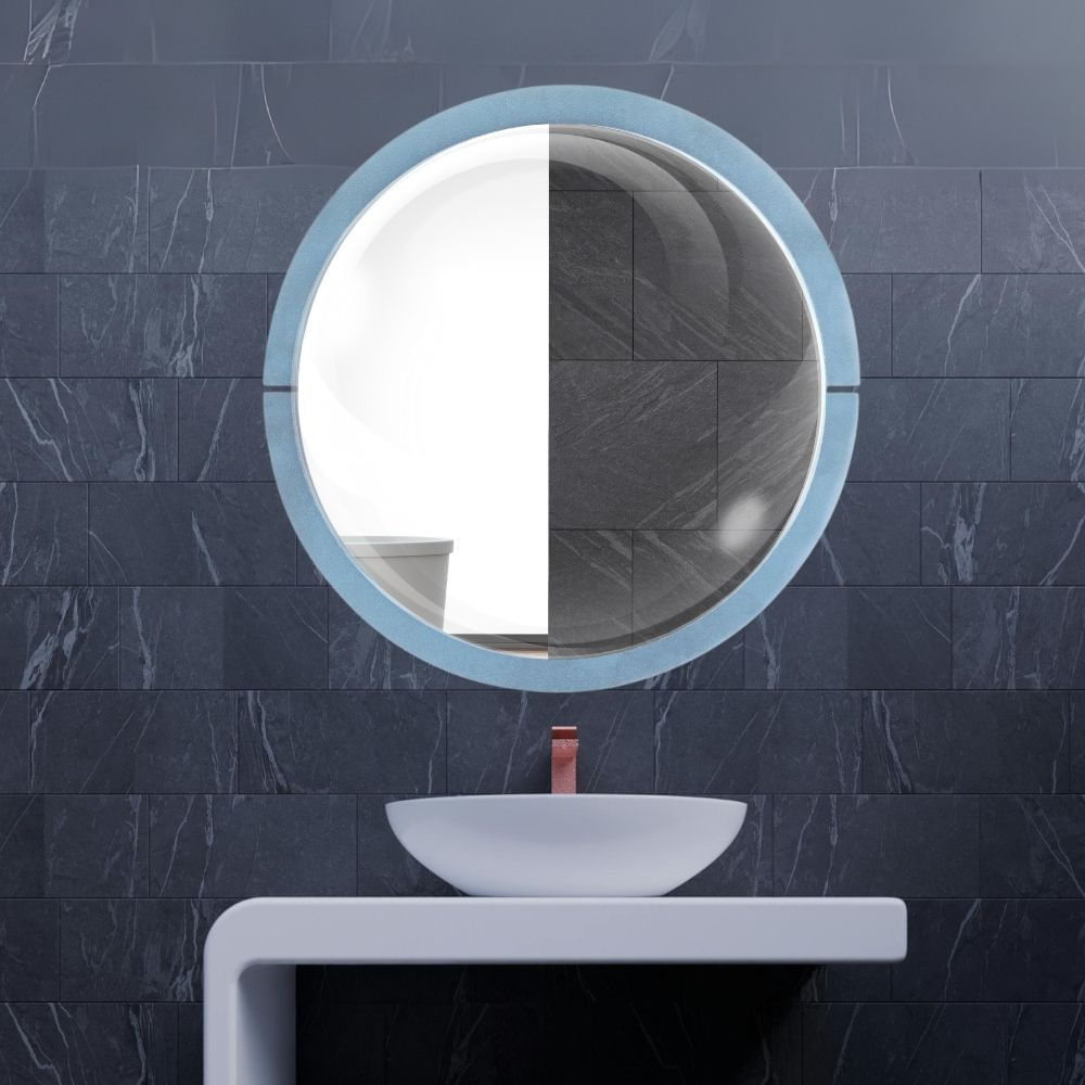 Espejo Brillante Monterrey 55x55cm Cristal Gris Espejo Brillante Monterrey 55x55cm Cristal Gris