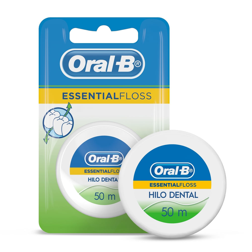 Hilo Dental ORAL-B Essential Floss Sabor a Menta 50M Blíster 1un Hilo Dental ORAL-B Essential Floss Sabor a Menta 50M Blíster 1un