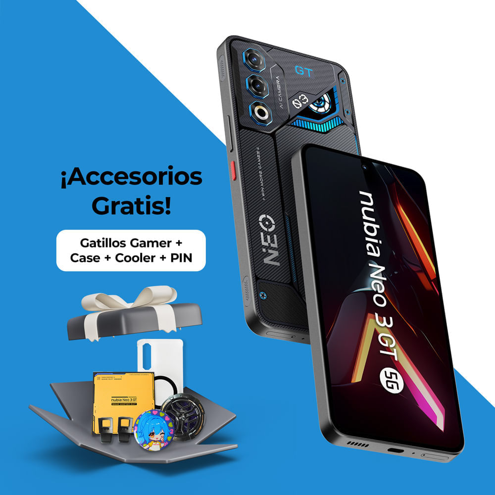 Smartphone ZTE Nubia Neo 3GT 6.8"" 12GB 256GB 50 MP + 2MP Gris