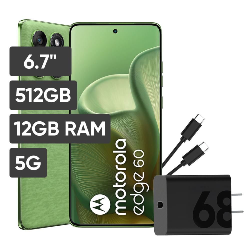 Smartphone MOTOROLA Edge 60 6.7"" 12GB 512GB 50MP Shamrock