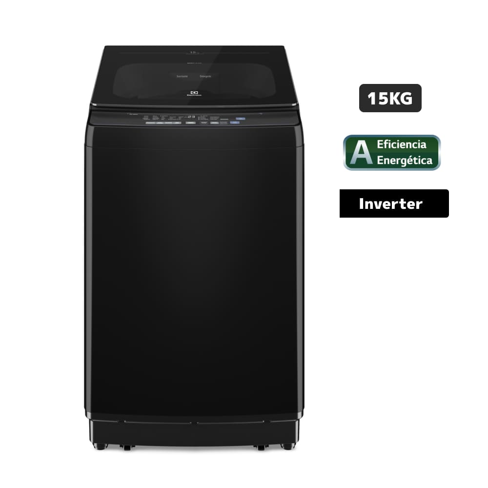 Lavador ELECTROLUX Carga Superior 15 Kg EWIP15F2XSWB Negro