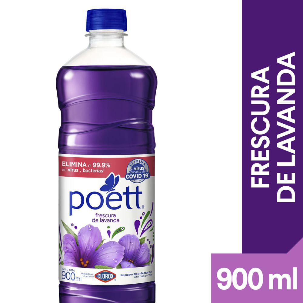 Limpiador POETT Frescura de Lavanda Botella 900ml Limpiador POETT Frescura de Lavanda Botella 900ml