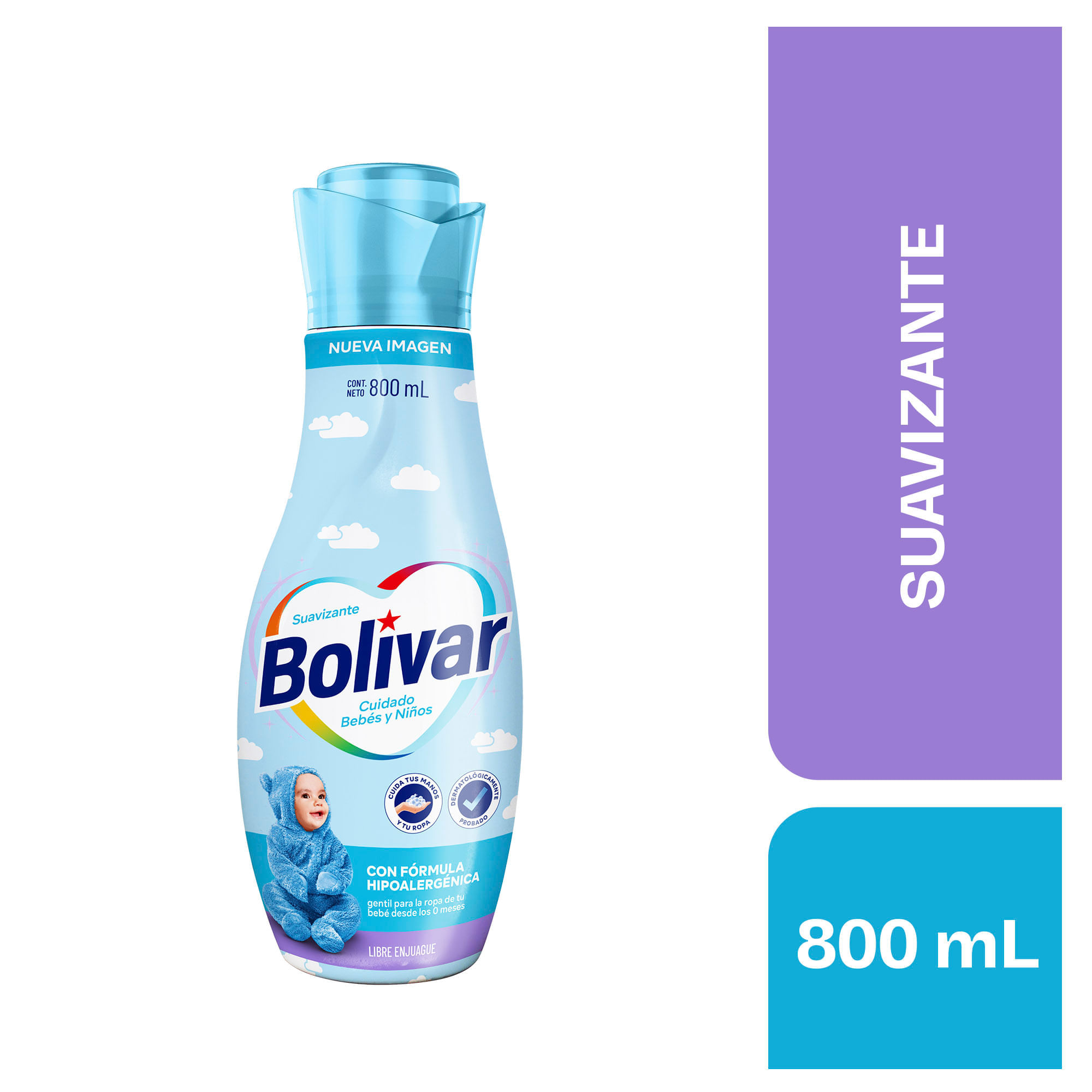 Suavizante BOLÍVAR  Bebé y Niños Botella 800ml