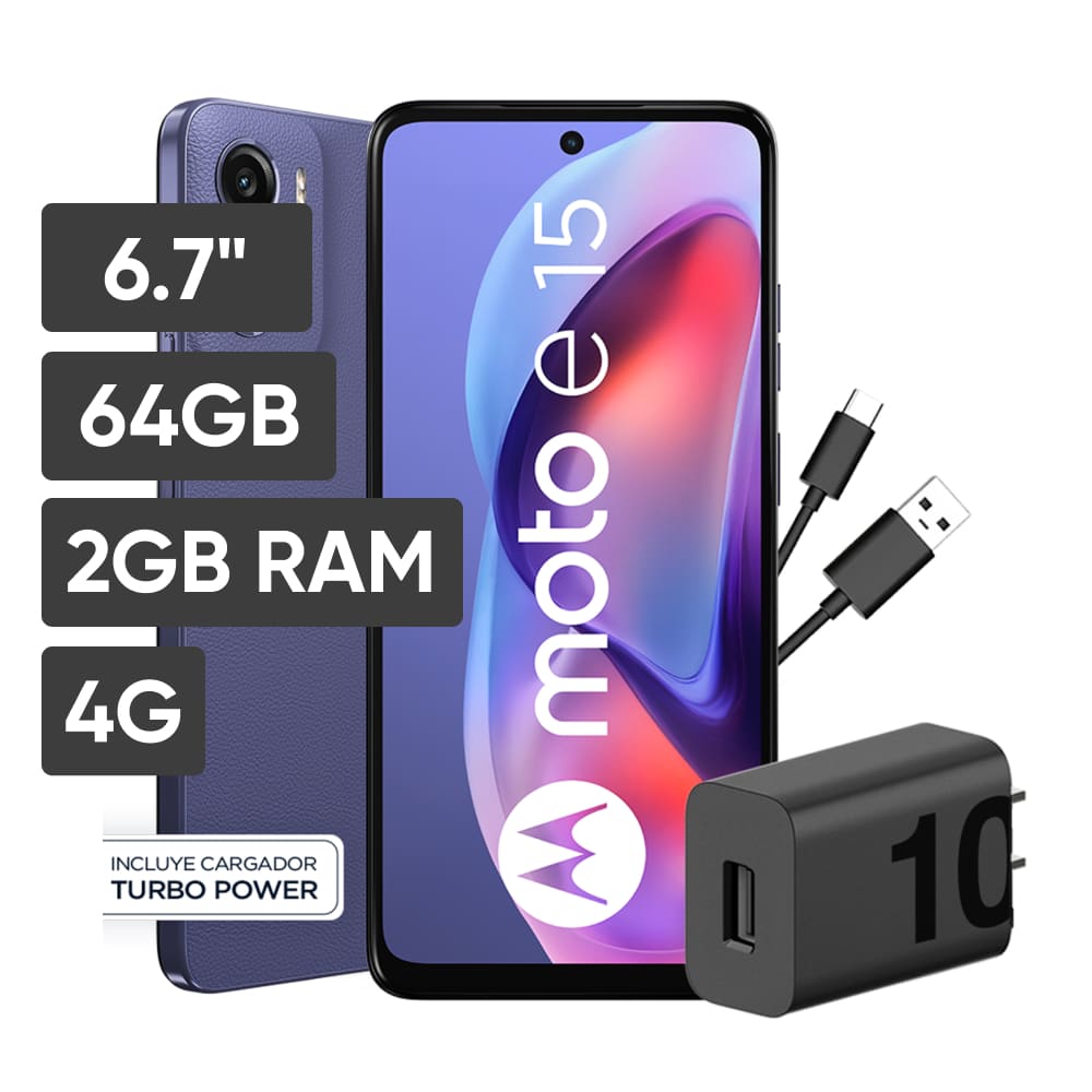 Smartphone MOTOROLA E15 6.7"" 2GB 64GB 32MP Skipper Blue