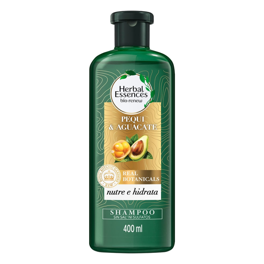 Shampoo HERBAL ESSENCES Bio:Renew Pequi & Aguacate Nutre e Hidrata Botella 400ml Shampoo HERBAL ESSENCES Bio:Renew Pequi & Aguacate Nutre e Hidrata Botella 400ml
