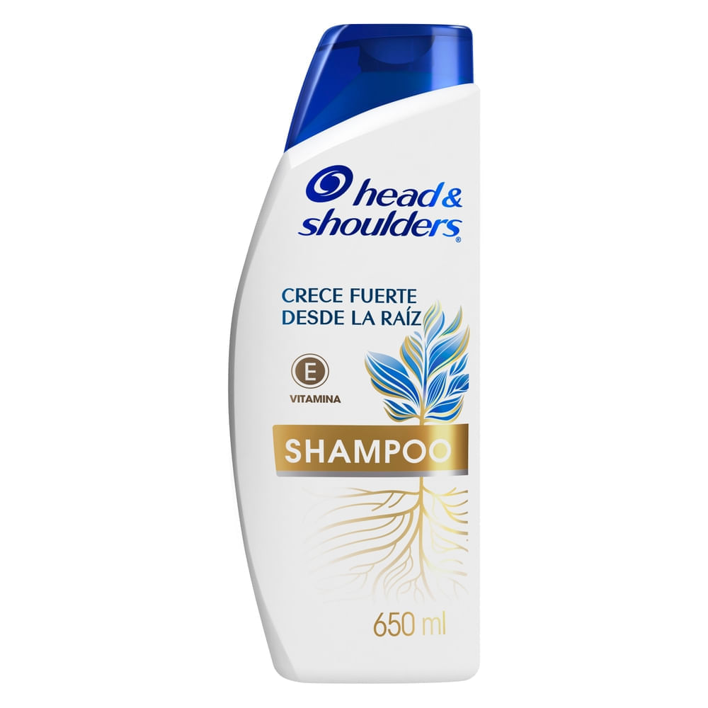 Shampoo HEAD & SHOULDERS Crece Fuerte Desde La Raíz Control Caspa Botella 650ml Shampoo HEAD & SHOULDERS Crece Fuerte Desde La Raíz Control Caspa Botella 650ml