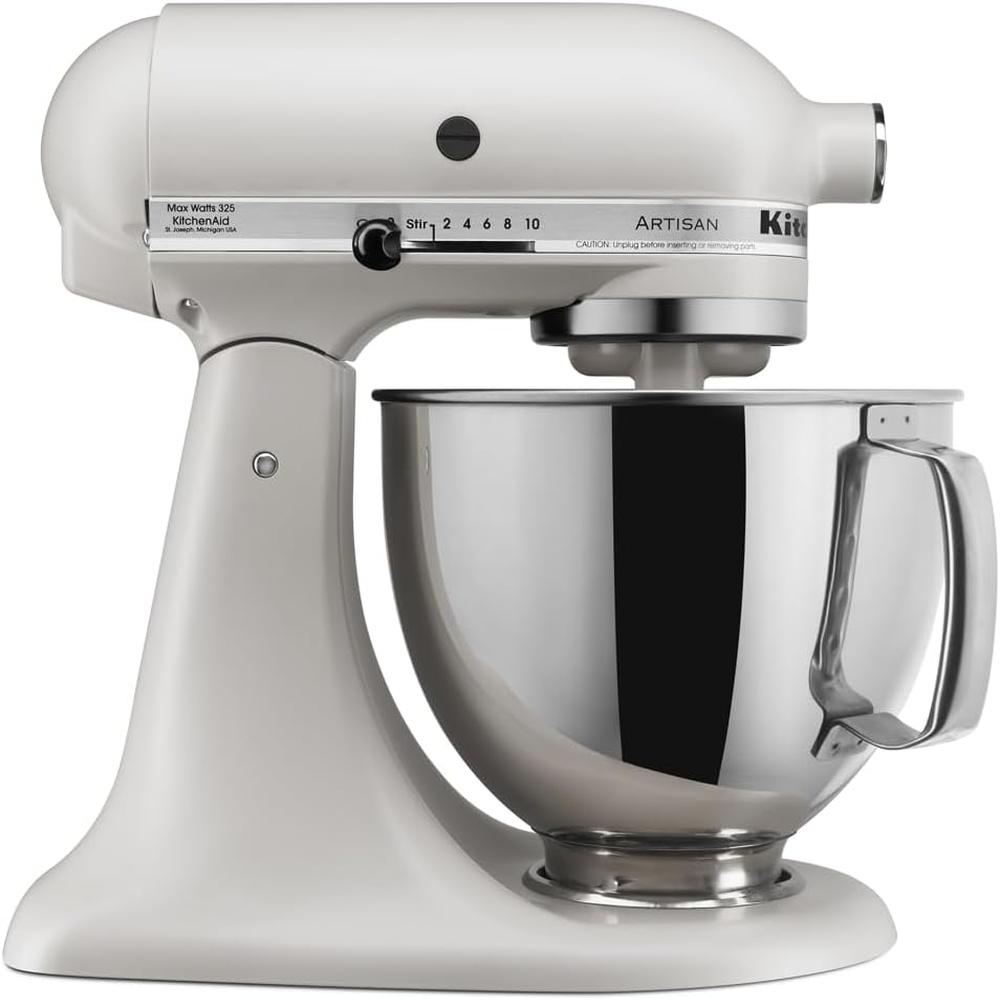 KitchenAid Artisan, batidora de pie 5 qt / 4.7 L con protector para batidos