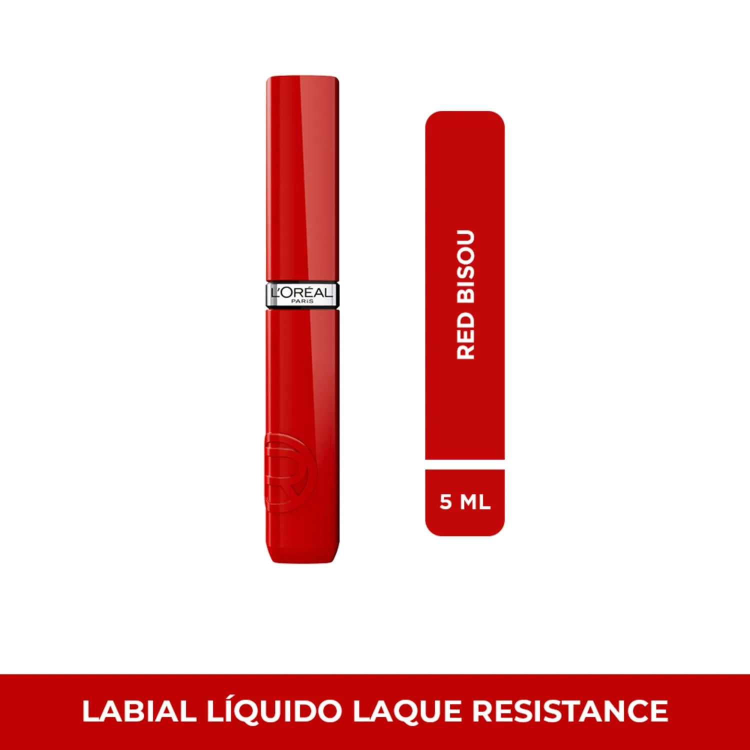 Labial Líquido Loreal Infallible Laque Red Bisou