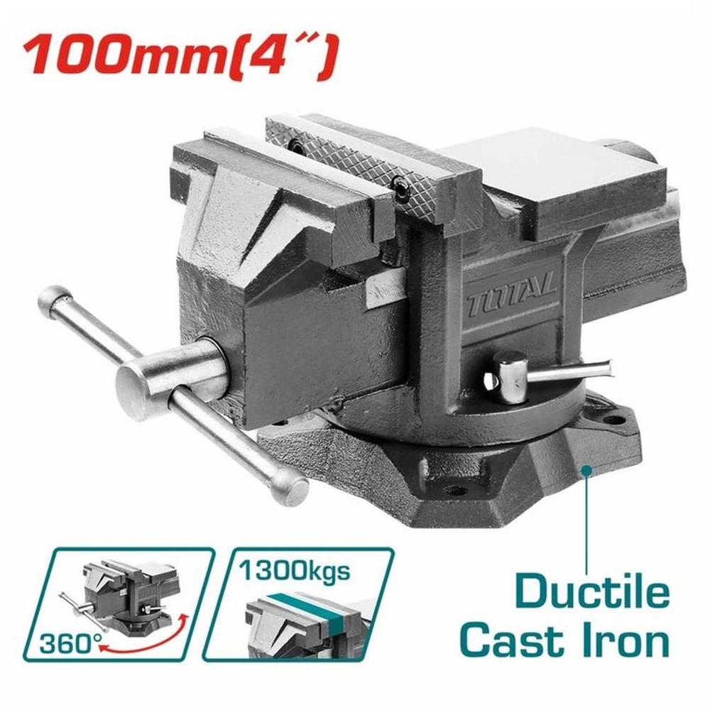 TORNILLO DE BANCO 4 PULGADAS  FUERZA MÁX 1300KG - THT6146