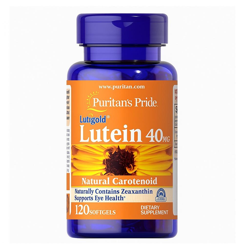 Luteina 40mg Con Zeaxantina 1600mcg Puritans Pride 120 Capsulas Blandas