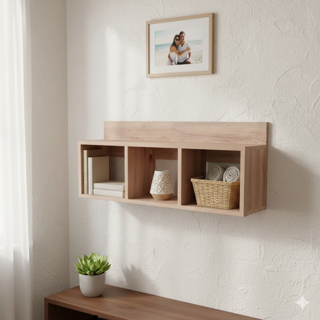 Repisa Estante Flotante Melamina Miel