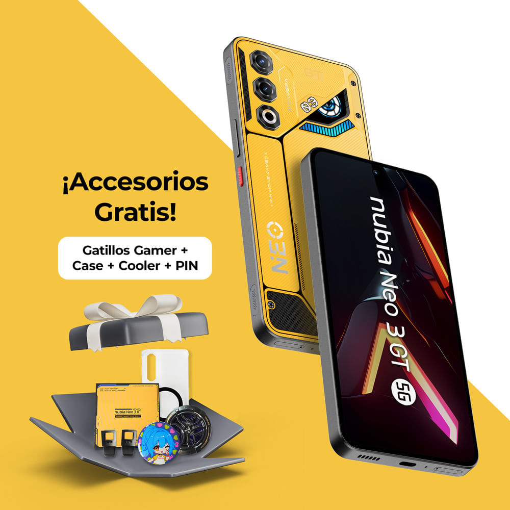 Smartphone ZTE Nubia NEO 3GT 6.8"" 12GB 256GB 50 MP + 2MP Amarillo