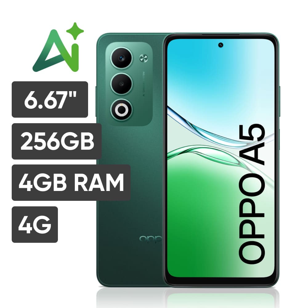 Smartphone OPPO A5 6.67"" 4GB 256GB 50MP Verde