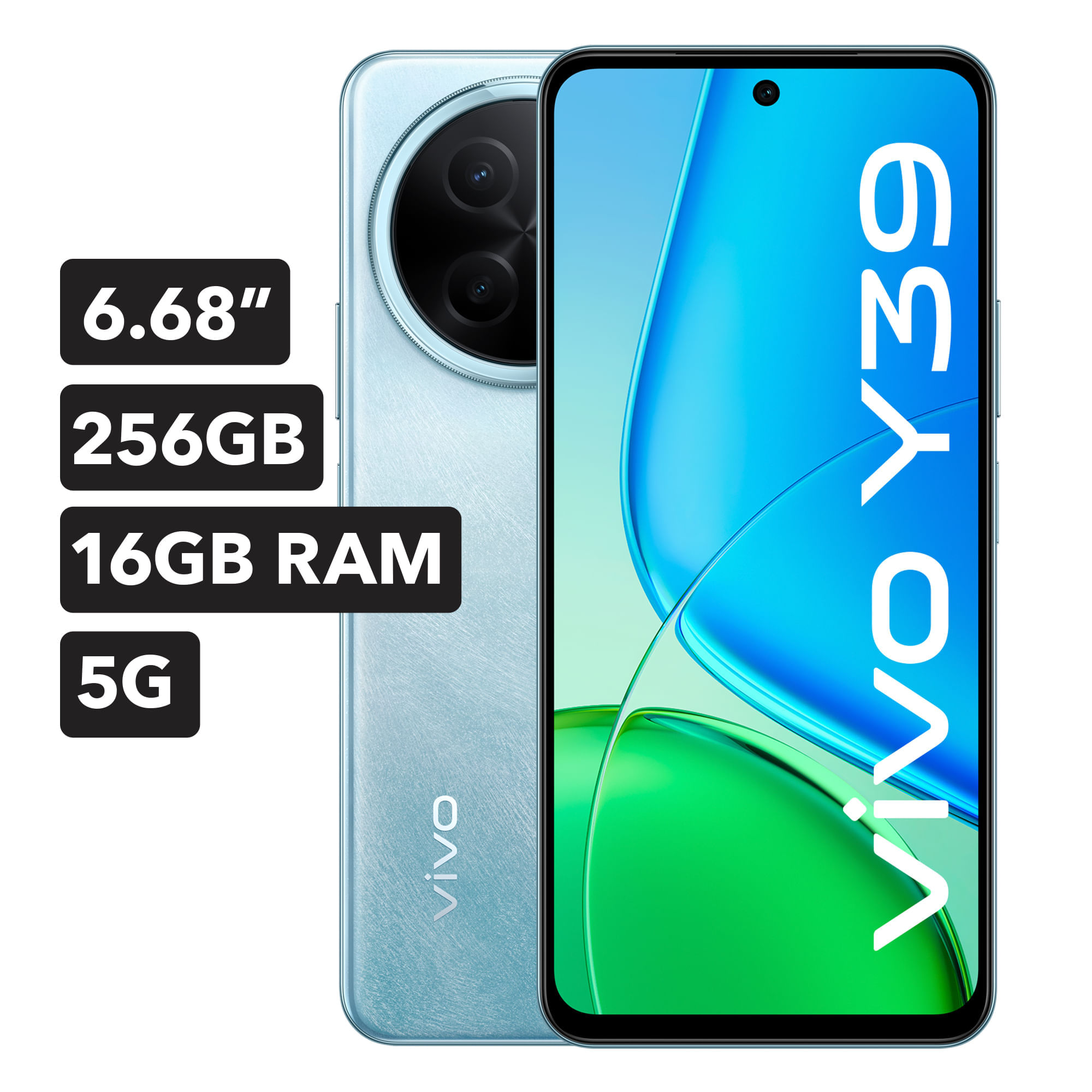 Smartphone VIVO Y39 5G 6.68"" 8GB 256GB 50MP + 2MP Azul