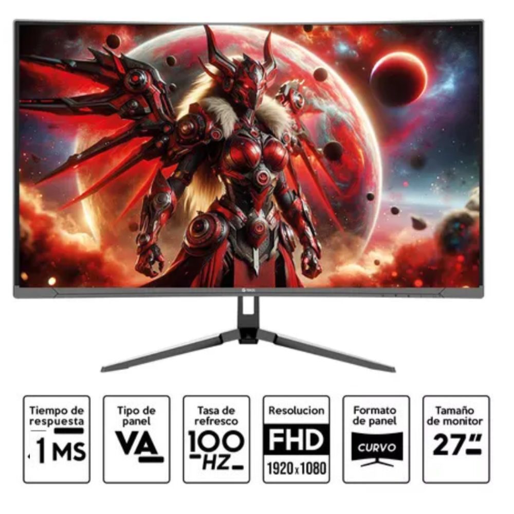 Monitor Gamer Teros 27 Curvo FULL HD 100Hz