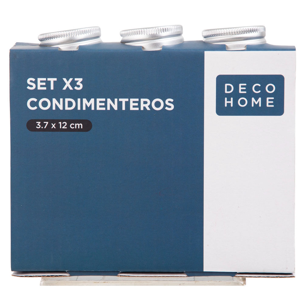 Set DECO HOME X3 Condimenteros