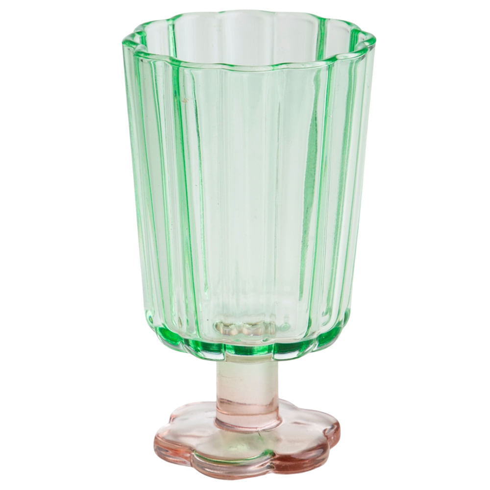Copa DECO HOME Verde C/Base Rosada Jrd E