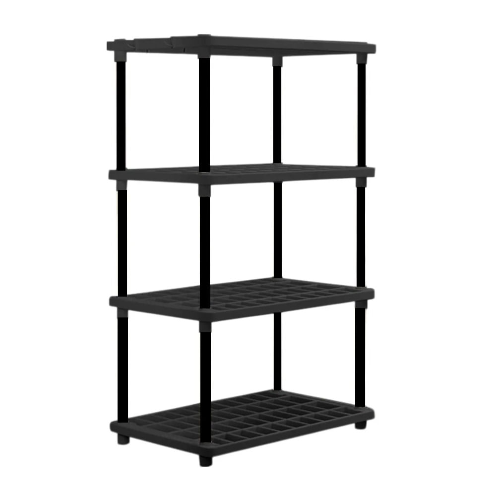 Estante Multifuncional 3 Pisos Rejilla Negro