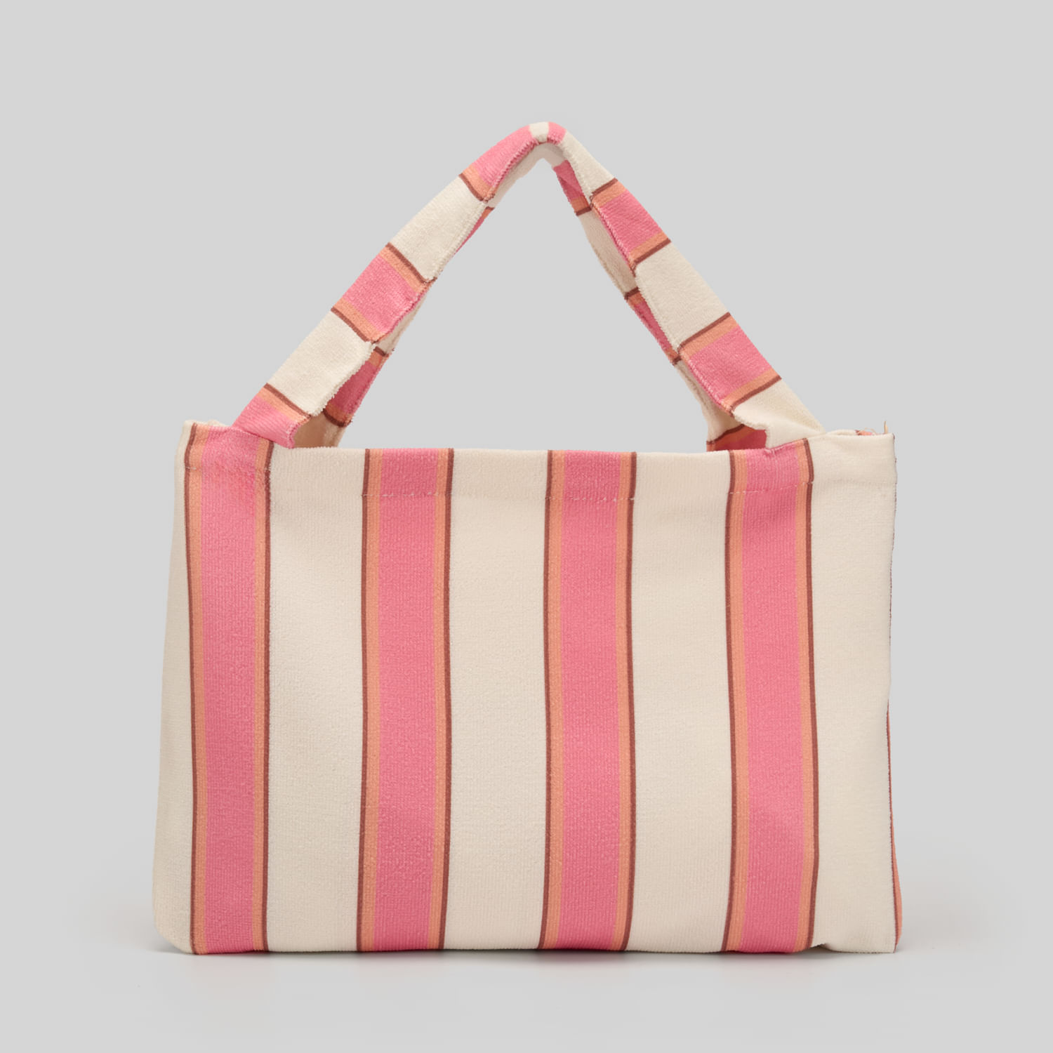 Toalla de Playa Pv26 Bolso Rayas Fucsia