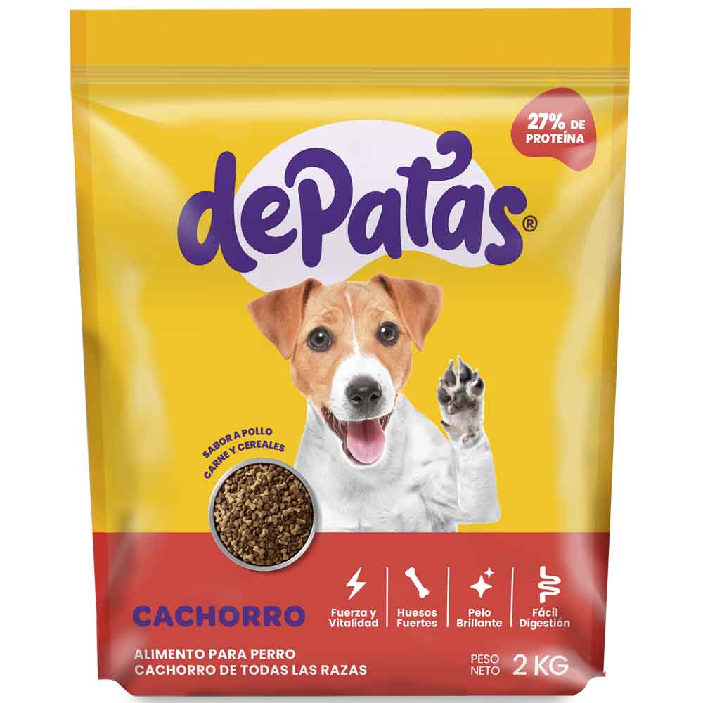 Alimento para Perro DE PATAS Cachorro Bolsa 2Kg Alimento para Perro DE PATAS Cachorro Bolsa 2Kg