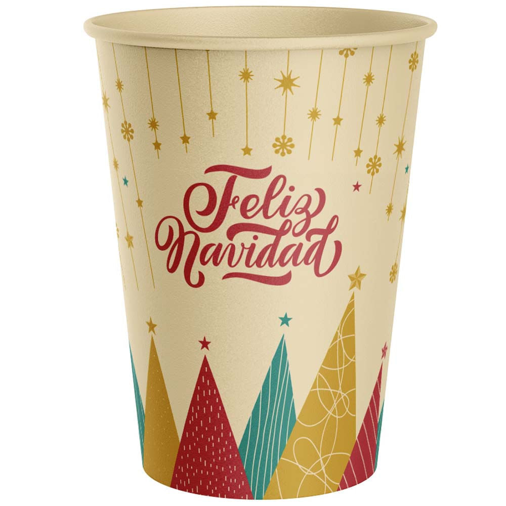 Vaso PAMOLSA 7 Oz D2 Navidad Bag Paquete 12un