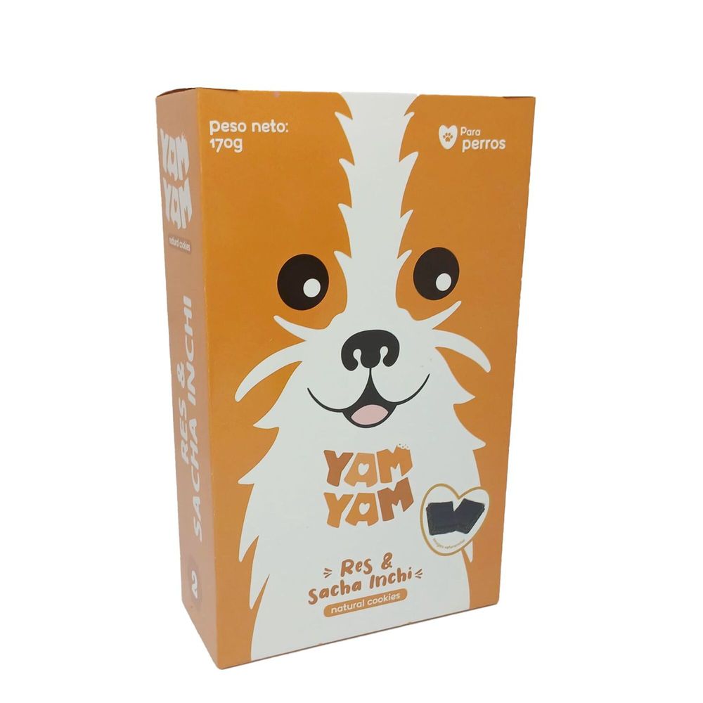 Alimento para Perro YAM YAM Snack Adulto Sabor Res y Sacha Inchi Caja 170g Alimento para Perro YAM YAM Snack Adulto Sabor Res y Sacha Inchi Caja 170g
