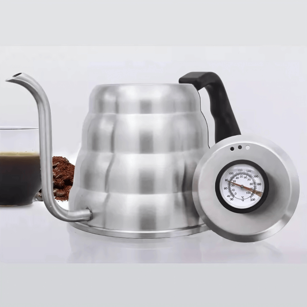 Tetera cuello de cisne con termómetro x 1.2 Lt Wallace