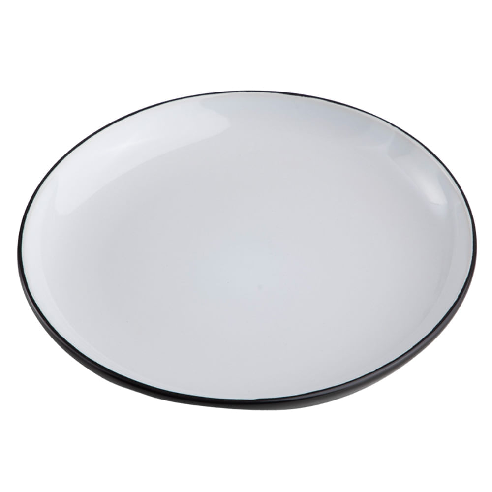 Plato DECO HOME De Postre Blanco 20cmb&W