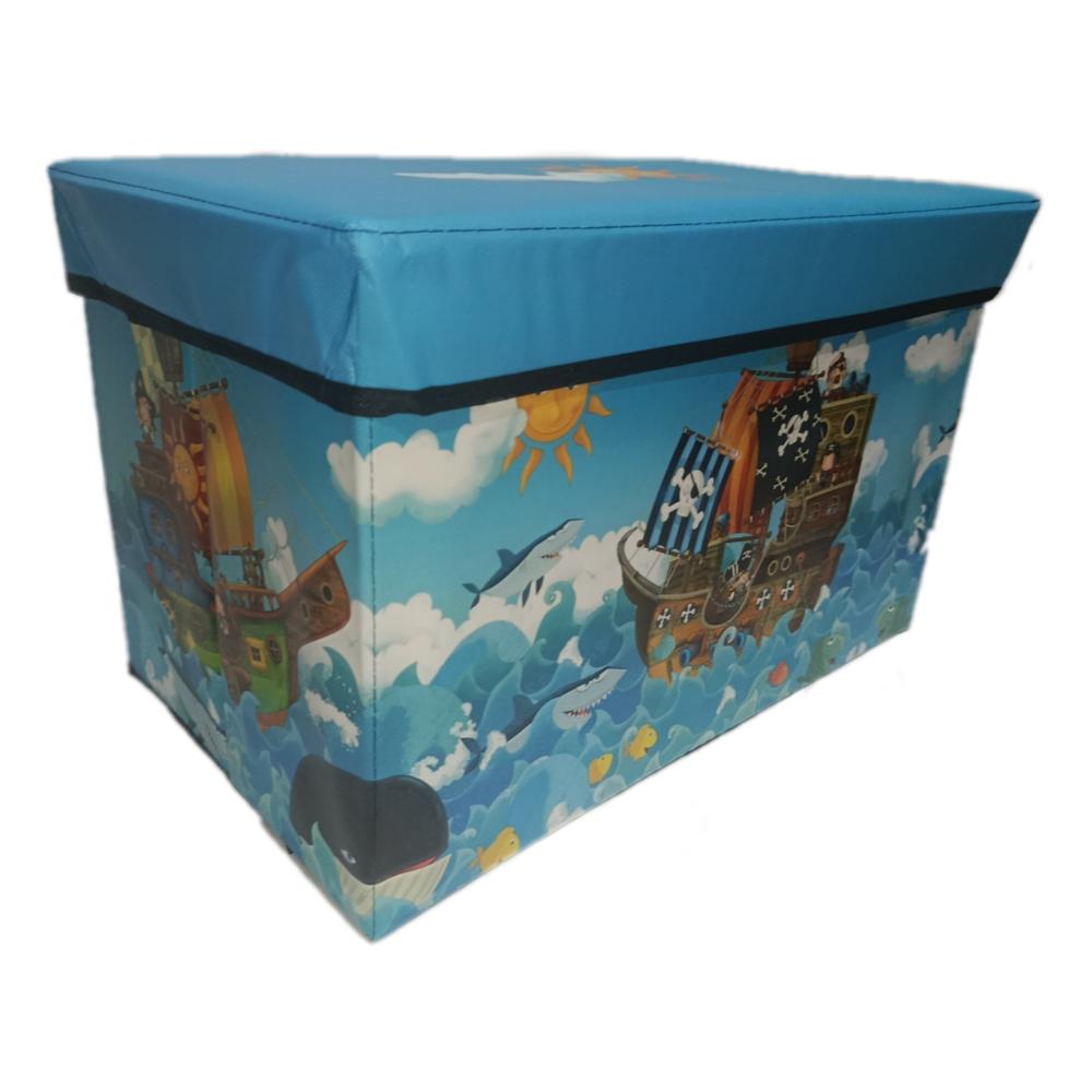 Caja Puff Organizador Multiusos Barco pirata