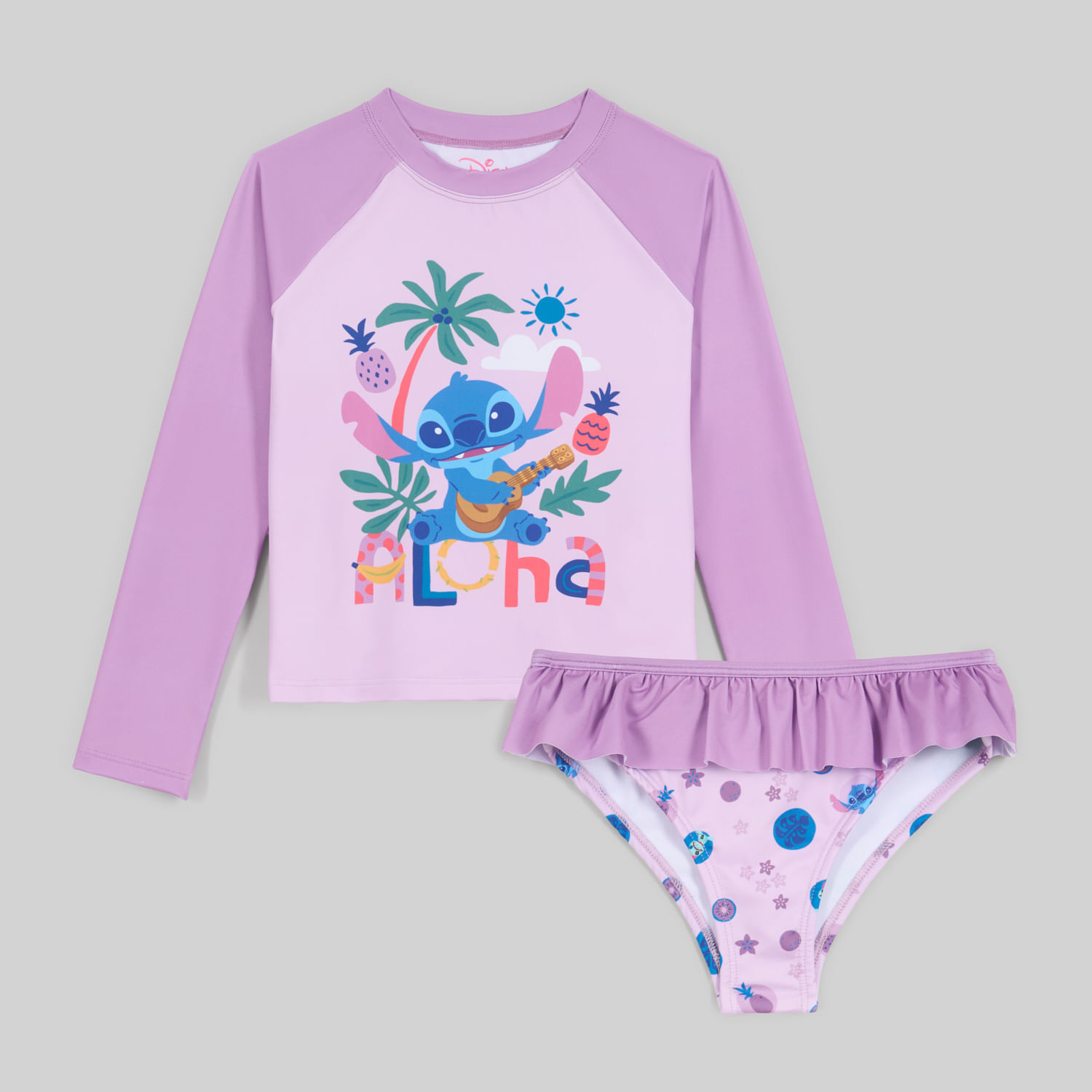 Ropa De Baño Para Niña 2 Piezas Stitch