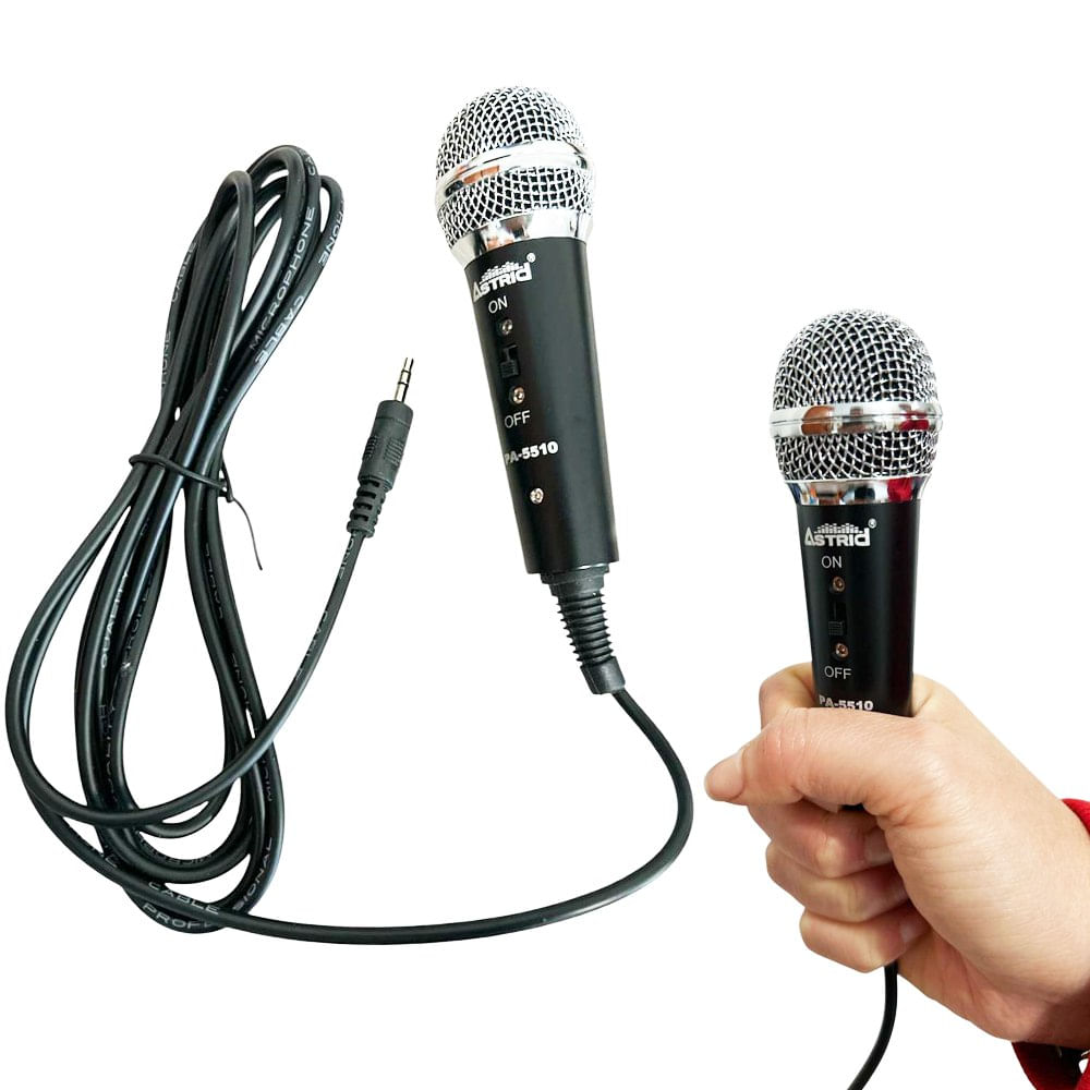 Micrófono Plug 3.5 Mm Pc Profesional Astrid Baby Celular Camara