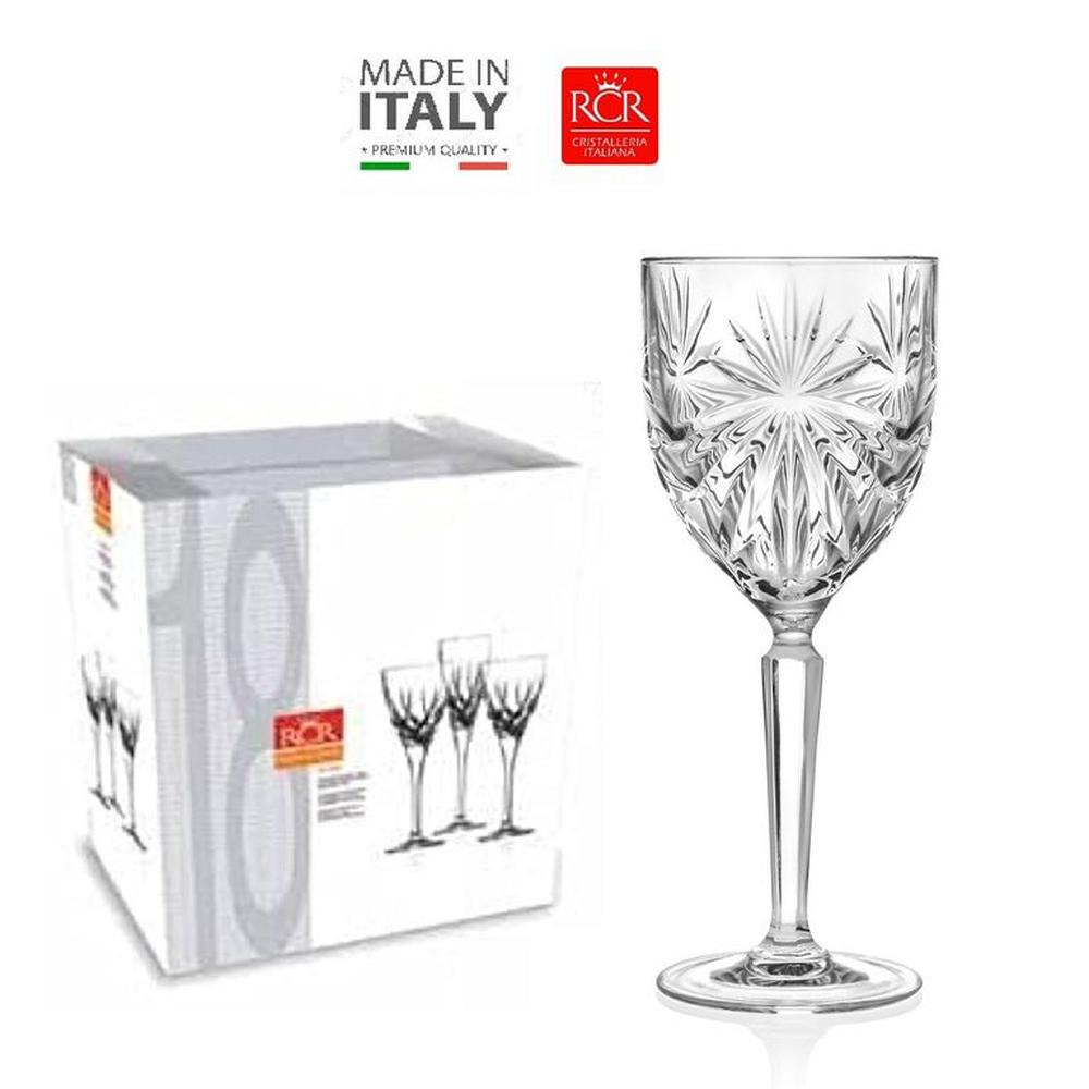Set de Copas x 06 Vino 23CL. RCR - Hecho en Italia